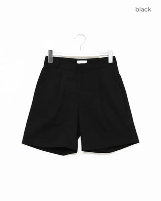Pintuck shorts