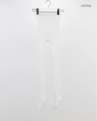 Ribbed simple tights