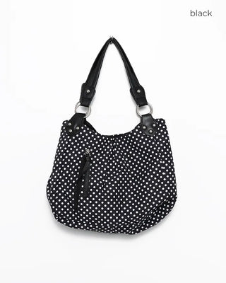 Dot Zip Pocket Tote Bag