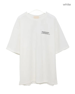 (Unisex) Moon Lettering Short-Sleeve T-Shirt