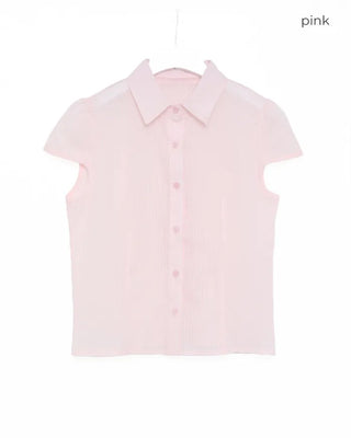 Smol Stripe Cap Sleeve Shirt