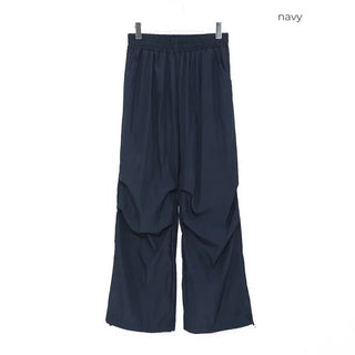 String Cotton Parasuit Pants