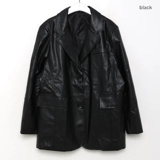 Half leather jacket