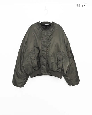 (Unisex) Gathered Sleeve Military Blouson