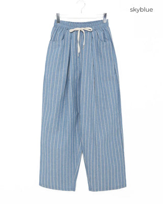 (Unisex) Striped Banding Pants