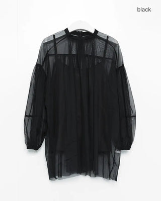 Organza sheer blouse