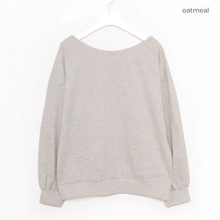 Off-shoulder sweatshirt