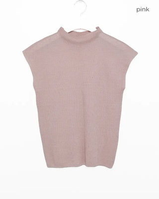 French Shoulder Stand Neck Rayon Top