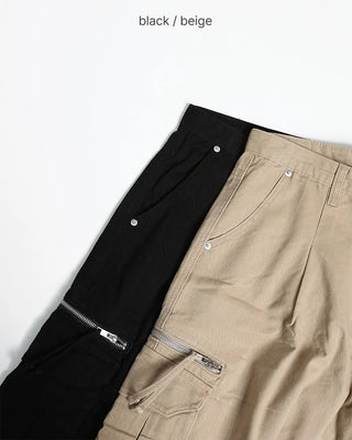 Cargo zip shorts