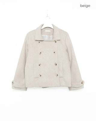 Double-breasted short coat