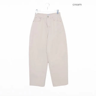 Loose Fit Round Cotton Pants