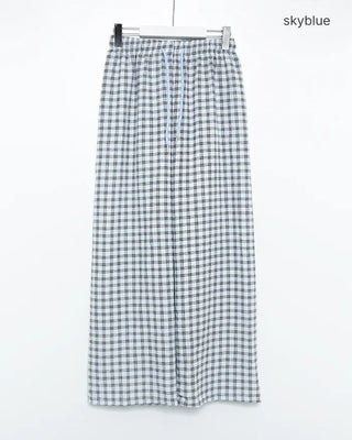 Checked Summer Easy Pants