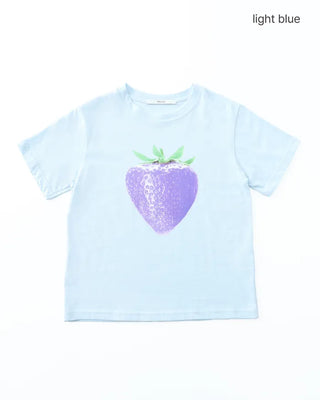 [1st Re-release] (ORIGINAL) Strawberry Lettering Slim T-Shirt
