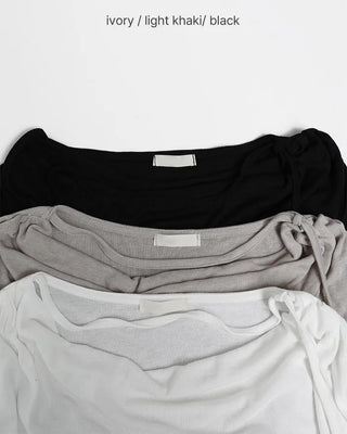 Slim Drape Point T-Shirt