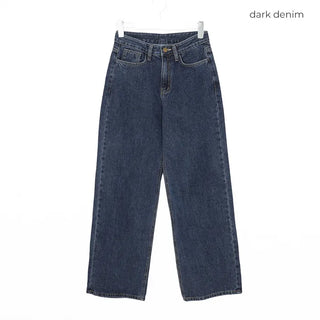 Basic denim pants with brushed lining