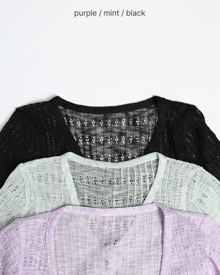 Ribbon Strap Summer Cardigan