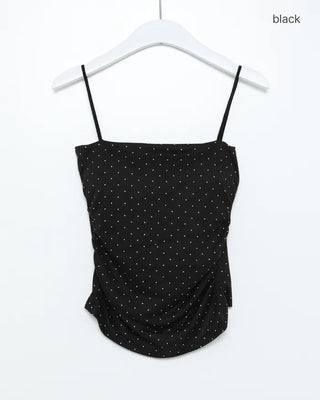 Polka dot cap camisole