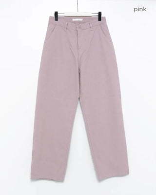 Cotton pants with back flap pockets