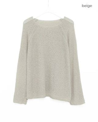 See-through oversized knit