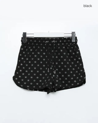 Star Point Elastic Waist Shorts