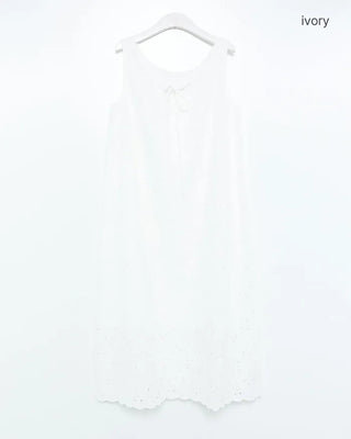 Perforated lace dress