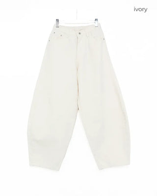 Cotton Curved Pants