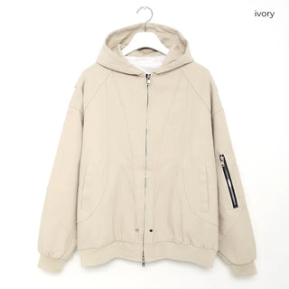 (Unisex) Zip-Up Hoodie Bomber Jacket