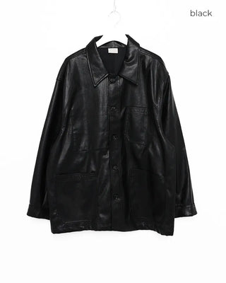 Leather work jacket