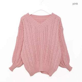 Cable Balloon Fit Knit