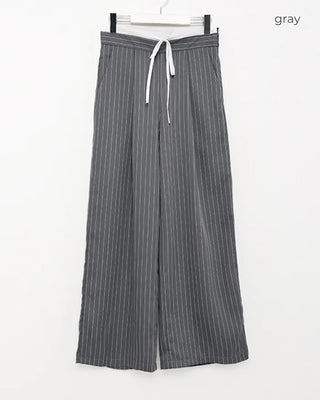 Two-tone pinstripe slacks