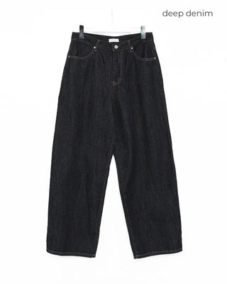 Yellow Stitch Wide Rigid Jeans