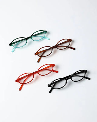 Colored oval glasses