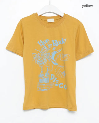 Rock Disco Labeling Half T-Shirt