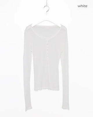 Button Slim T-shirt