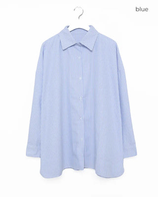 Loose-fit striped shirt