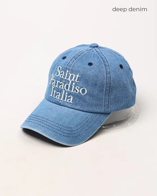 Lettering Denim Cap