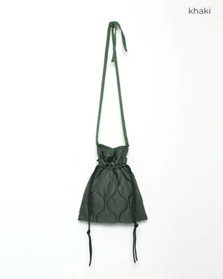 Quilted string bag