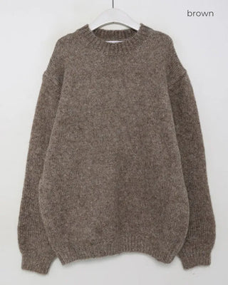 Wool round knit