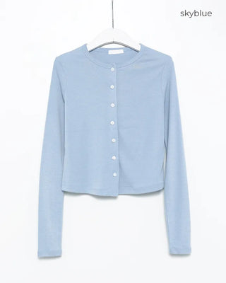 Semi-Clothed Slim Cardigan