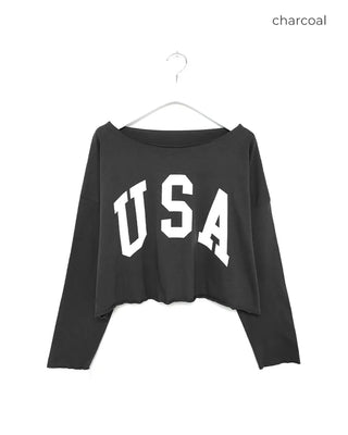 USA Cropped T-Shirt