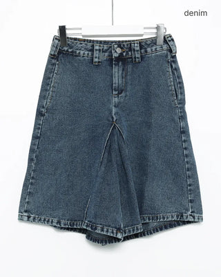 Wide inseam half pants