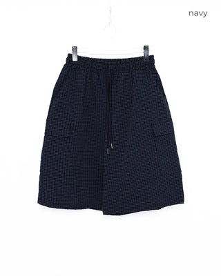 Checked Banding Cargo Pants