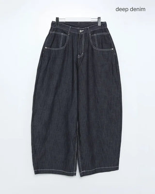 White Stitch Rigid Summer Denim Pants