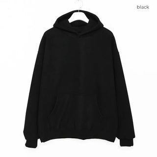 Brushed oversized corduroy hoodie