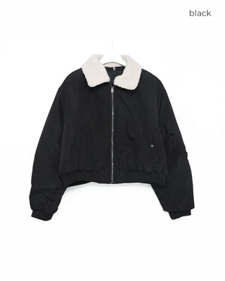 Boa Collar Shirring Crop Jumper