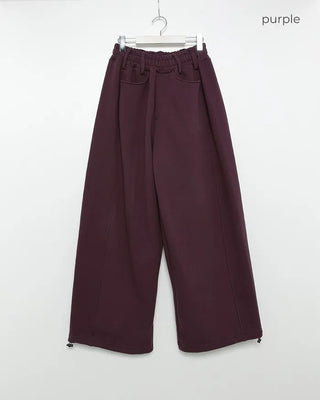 Fleece-lined balloon sweatpants