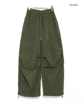 Slash Yoke Corduroy Fleece Easy Pants
