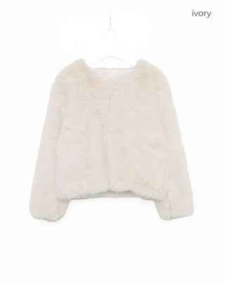Faux fur jacket