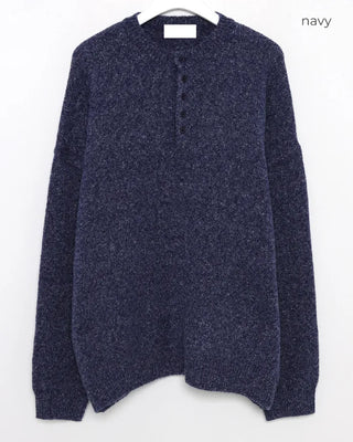 Basic Henley Neck Knit