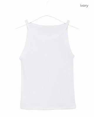 Round neck short camisole
